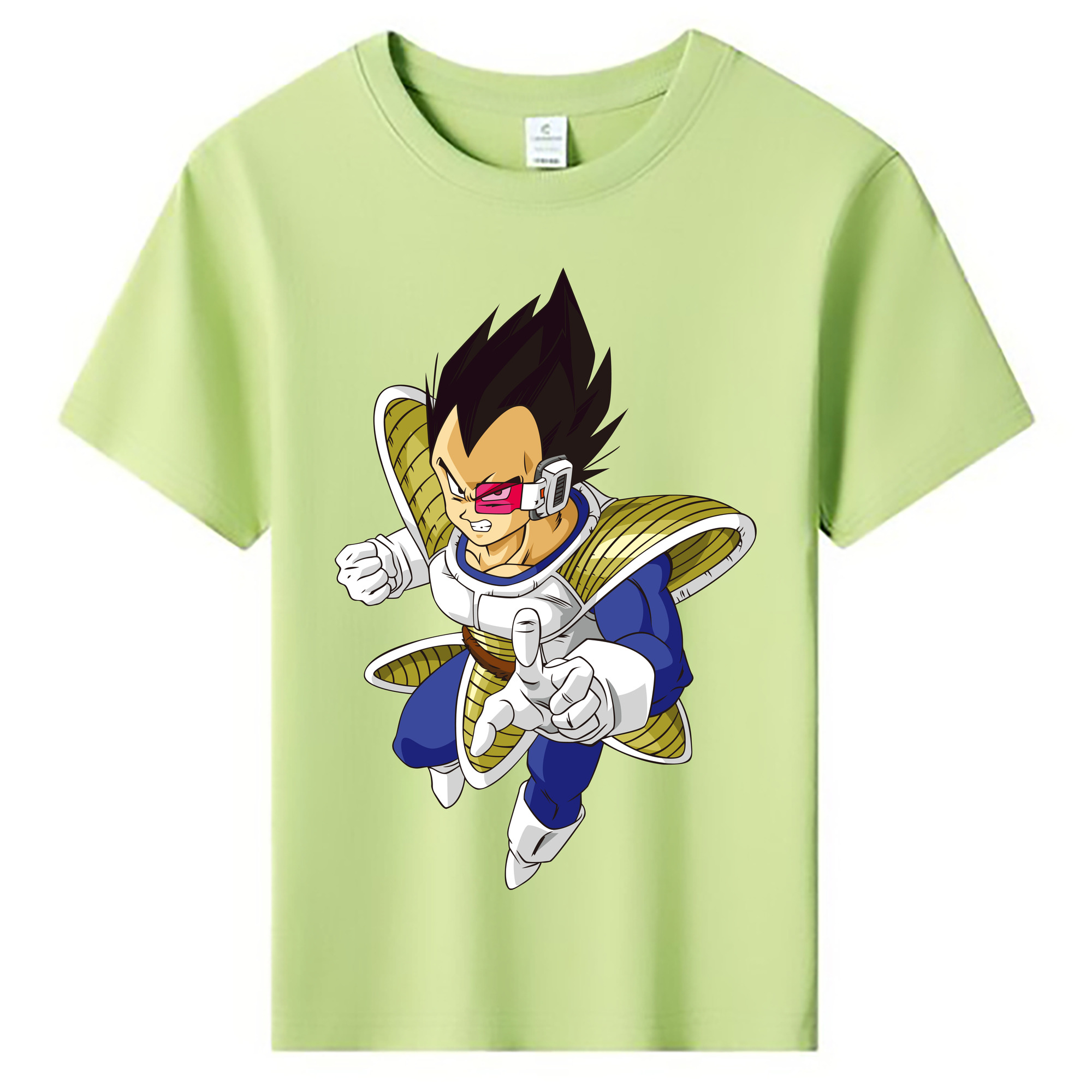 （画像用） ドラゴンボール ベジータ四世（Bejīta Yonsei）DRAGON BALL Vegeta IV 綿100％キッズTシャツ（フロントプリント）
